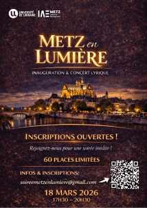 Soirée d'inauguration de l'exposition "Metz en Lumière"