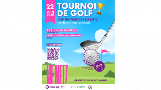 [Évènement] 2nd trophée de golf de l'IAE Metz ⛳:person_golfing:‍♂️